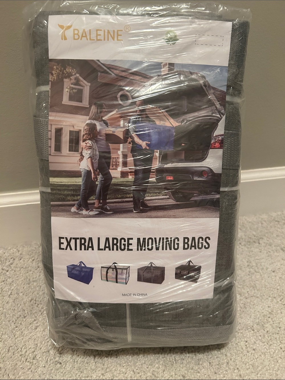 Extra Large Storage Bag — Gray - pack of 8